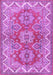 Machine Washable Persian Purple Traditional Area Rugs, wshtr2726pur