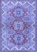 Machine Washable Persian Blue Traditional Rug, wshtr2726blu