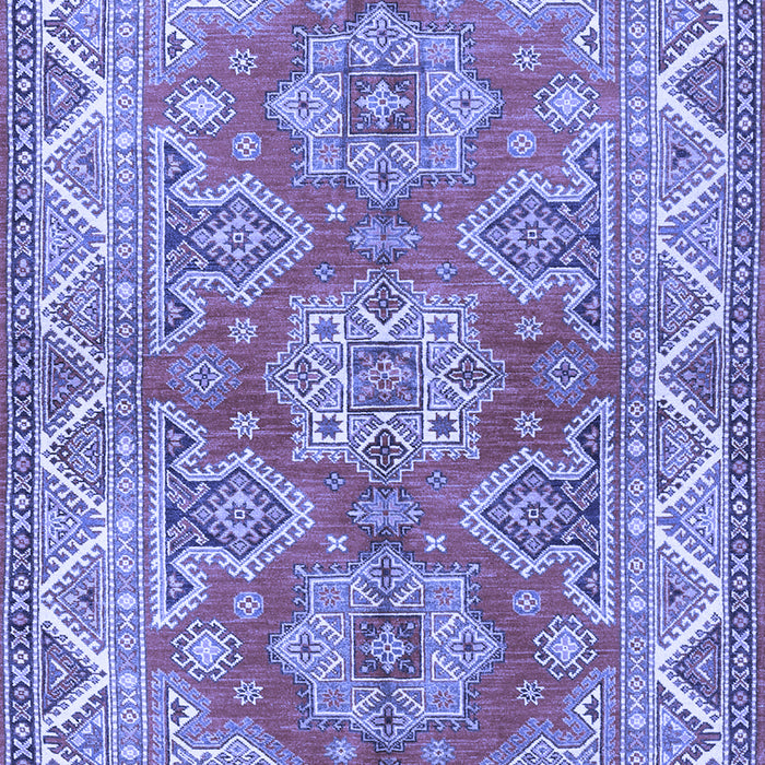 Machine Washable Persian Blue Traditional Rug, wshtr2726blu