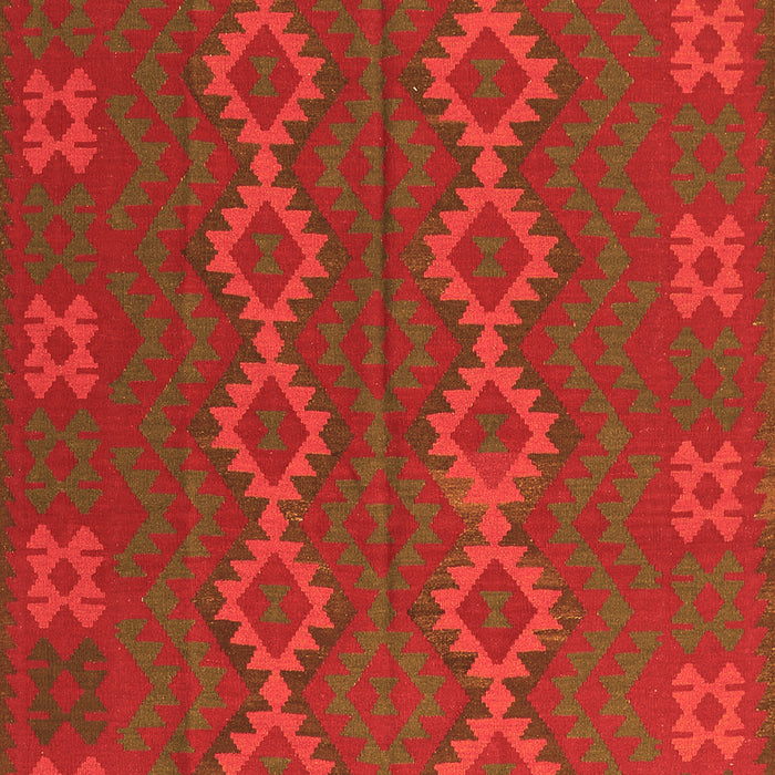 Serging Thickness of Machine Washable Southwestern Orange Country Area Rugs, wshtr2727org