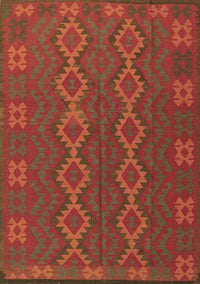 Southwestern Brown Country Rug, tr2727brn