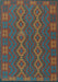 Southwestern Light Blue Country Rug, tr2727lblu