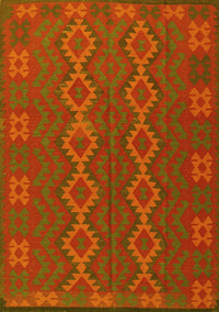 Southwestern Yellow Country Rug, tr2727yw