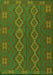 Southwestern Green Country Rug, tr2727grn