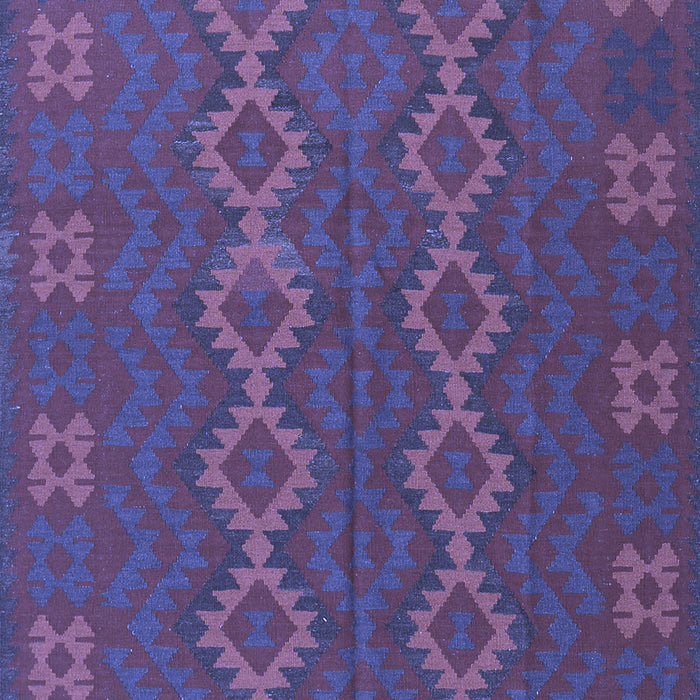 Machine Washable Southwestern Blue Country Rug, wshtr2727blu