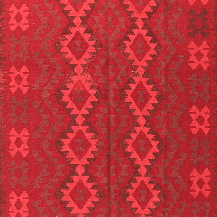 Machine Washable Southwestern Red Country Rug, wshtr2727red