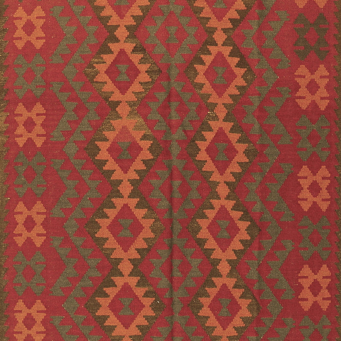 Machine Washable Southwestern Brown Country Rug, wshtr2727brn