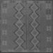 Serging Thickness of Southwestern Gray Country Rug, tr2727gry