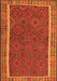 Southwestern Orange Country Rug, tr2728org