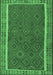 Southwestern Emerald Green Country Rug, tr2728emgrn