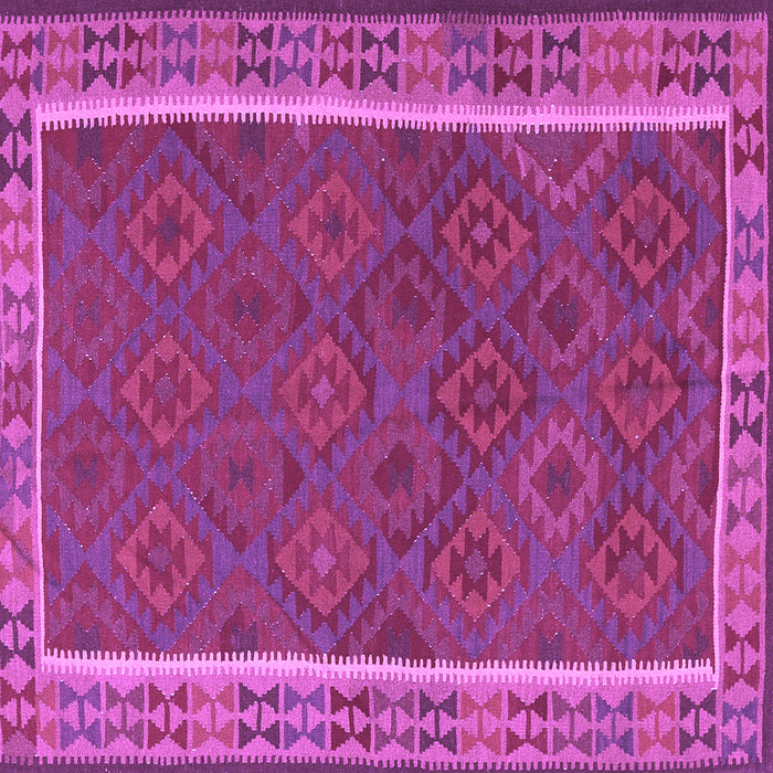 Square Southwestern Purple Country Rug, tr2728pur