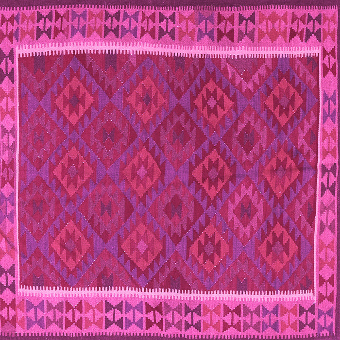 Square Southwestern Pink Country Rug, tr2728pnk