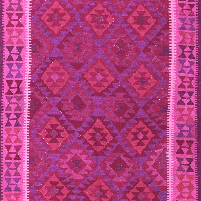 Machine Washable Southwestern Pink Country Rug, wshtr2728pnk