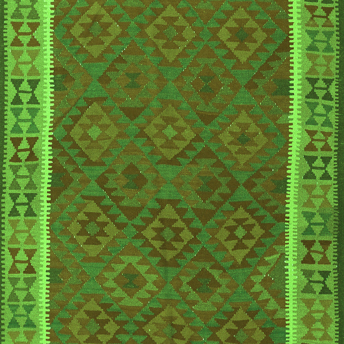 Southwestern Green Country Rug, tr2728grn
