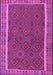 Machine Washable Southwestern Purple Country Area Rugs, wshtr2728pur