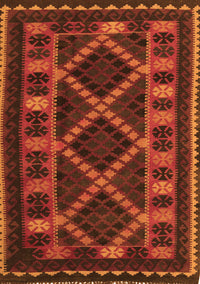 Southwestern Orange Country Rug, tr2729org