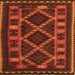 Serging Thickness of Southwestern Orange Country Rug, tr2729org