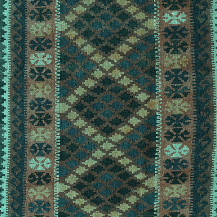 Southwestern Turquoise Country Rug, tr2729turq