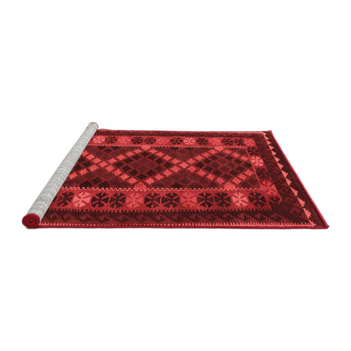 Country Red Washable Rugs