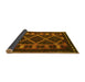 Sideview of Southwestern Yellow Country Rug, tr2729yw