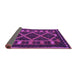 Sideview of Southwestern Purple Country Rug, tr2729pur