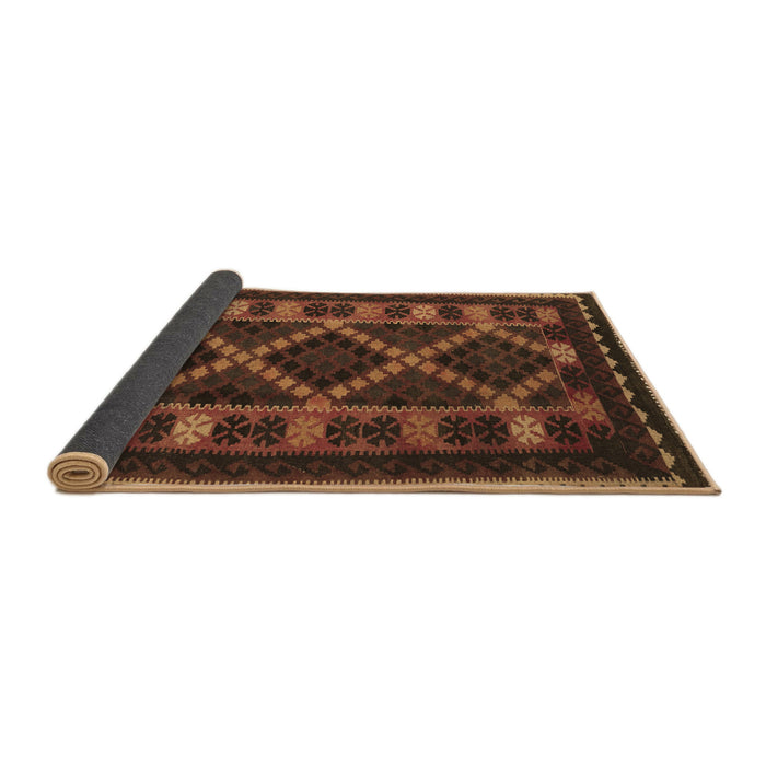 Sideview of Southwestern Brown Country Rug, tr2729brn