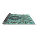 Sideview of Animal Light Blue Traditional Rug, tr272lblu