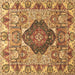 Square Machine Washable Animal Brown Traditional Rug, wshtr272brn