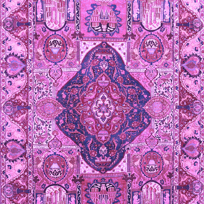 Machine Washable Animal Purple Traditional Area Rugs, wshtr272pur