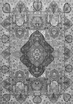 Animal Gray Traditional Rug, tr272gry