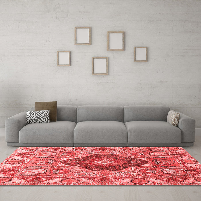 Traditional Red Washable Rugs