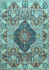 Animal Light Blue Traditional Rug, tr272lblu