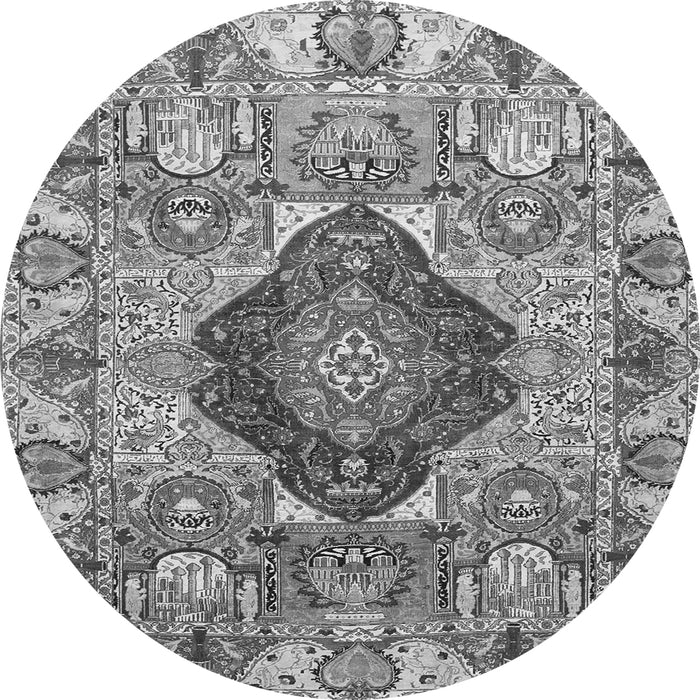 Machine Washable Animal Gray Traditional Rug, wshtr272gry