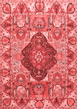 Animal Red Traditional Area Rugs