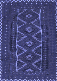 Southwestern Blue Country Rug, tr2730blu