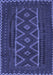 Southwestern Blue Country Rug, tr2730blu