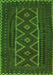 Southwestern Green Country Rug, tr2730grn