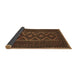 Sideview of Southwestern Brown Country Rug, tr2730brn