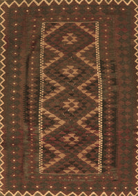 Southwestern Brown Country Rug, tr2730brn