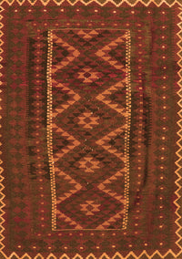 Southwestern Orange Country Rug, tr2730org