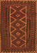 Southwestern Orange Country Rug, tr2730org