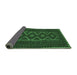 Sideview of Southwestern Emerald Green Country Rug, tr2730emgrn