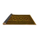 Sideview of Southwestern Yellow Country Rug, tr2730yw