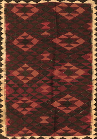 Southwestern Brown Country Rug, tr2731brn