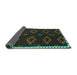 Sideview of Southwestern Turquoise Country Rug, tr2731turq