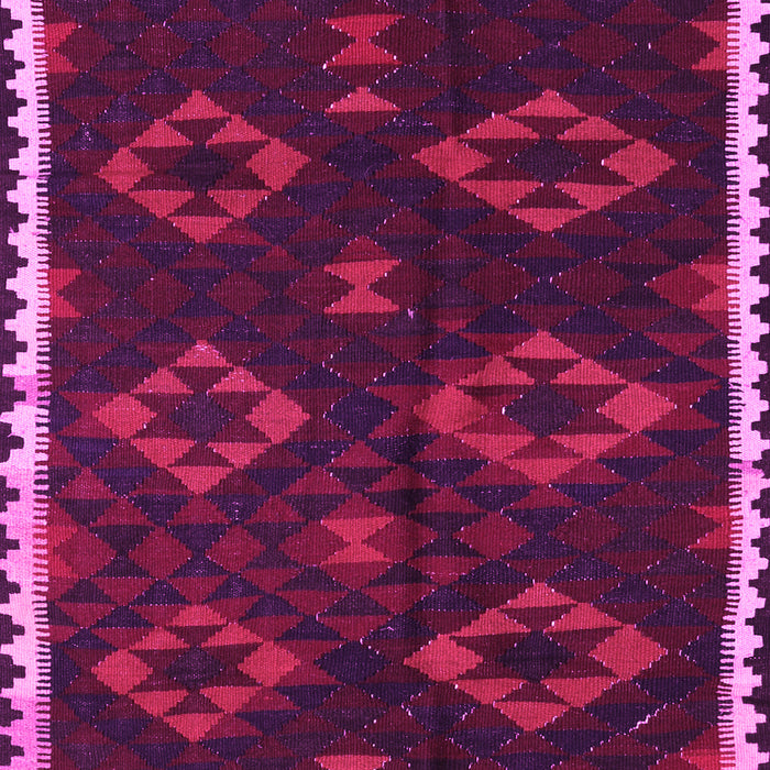 Machine Washable Southwestern Pink Country Rug, wshtr2731pnk