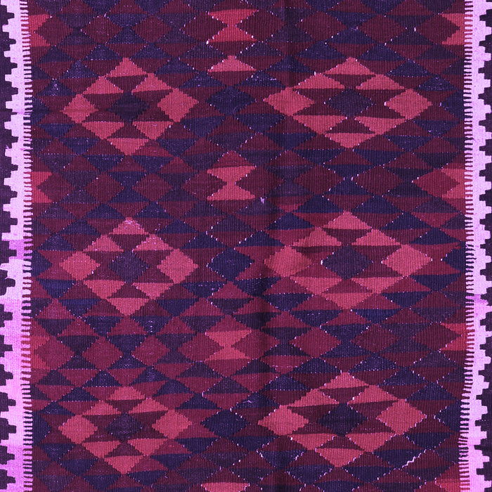 Machine Washable Southwestern Purple Country Area Rugs, wshtr2731pur