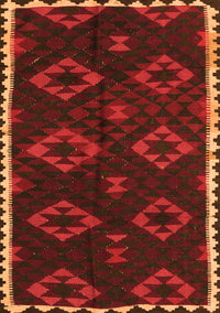 Southwestern Orange Country Rug, tr2731org