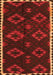 Southwestern Orange Country Rug, tr2731org