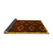 Sideview of Southwestern Yellow Country Rug, tr2731yw